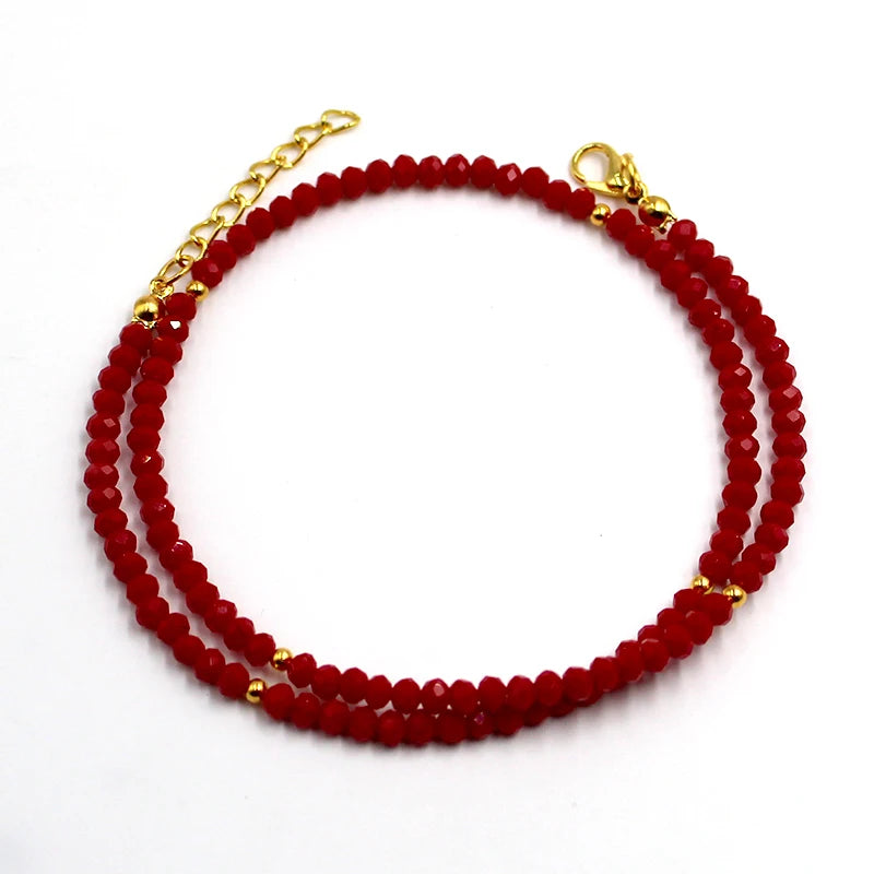 Crystal Bead Choker Necklaces for Women
