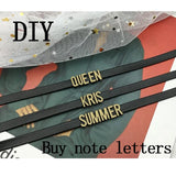 Women PU Leather Letter Chokers Necklace Adjustable