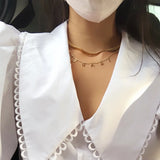 A-Z Letter Necklace VOTE Pendant Name Necklace for Women Chain Necklaces