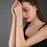 High Plated Double-layer Chain Bracelet For Women