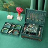 Double-Layer Jewelry Box Organizer with Lock