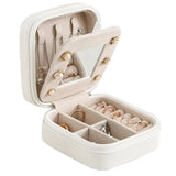 Double-Layer Jewelry Box Organizer with Lock