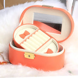 European-style Jewelry Box with Lock, Portable Ring Storage Box