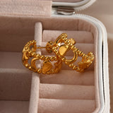 18K Plated Stainless Steel Hoop Earrings for Girls
