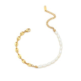 Korea Choker Irregular Freshwater Pearls Heart Shape Necklace
