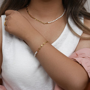 Korea Choker Irregular Freshwater Pearls Heart Shape Necklace