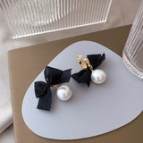 Sweet Bowknot Clip on Earrings Fabric Lace Non Pierced Earrings Clip Jewelry