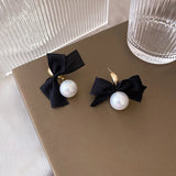 Sweet Bowknot Clip on Earrings Fabric Lace Non Pierced Earrings Clip Jewelry