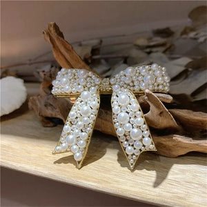 Pearl Bowknot Hairpins Barrettes Women Hair Accessories Hair Clips