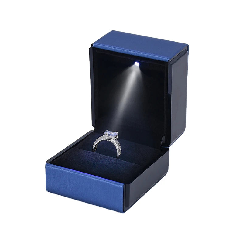 LED Wedding Ring Pendant Display Case