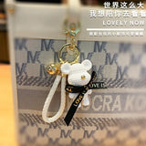 Leather Weave Rope DIY Bear Keychain