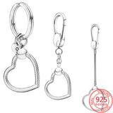 925 Sterling Silver Key Ring Charms for Women Gift