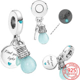 925 Sterling Silver Key Ring Charms for Women Gift