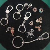 925 Sterling Silver Key Ring Charms for Women Gift
