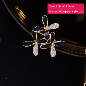 Floral Enamel Pins Brooches Unique Flower Group Summer Jewelry Accessories