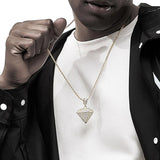Men Pendant Necklace Iced Out Chain Bling Crystal Jewelry