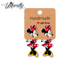 Mickey & Minnie Mouse Acrylic Stud Earrings