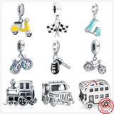 Transportation Pendant Beads Charm for Silver 925 Bracelet DIY Jewelry