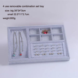 Jewellery Tray Display Organizer DIY Ring Necklaces Earrings Holder