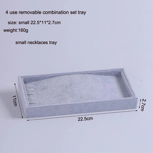 Jewellery Tray Display Organizer DIY Ring Necklaces Earrings Holder