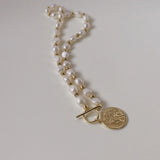 Baroque Pearl Necklace Women Jewelry Set
