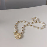 Baroque Pearl Necklace Women Jewelry Set