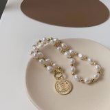 Baroque Pearl Necklace Women Jewelry Set