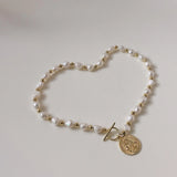Baroque Pearl Necklace Women Jewelry Set