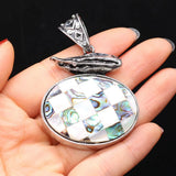 Boho Abalone Shell Charms Pendant for DIY Necklace Making