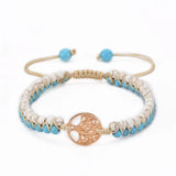 Braided Two Layer Chakra Wrapped Agates Bracelet