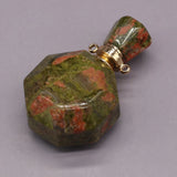 Clear Quartz Crystal Perfume Bottle Pendant for Jewelry Making