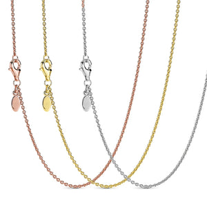 925 Silver Charm Necklace for Women Jewelry Pendant DIY Beads