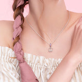 925 Silver Charm Necklace for Women Jewelry Pendant DIY Beads