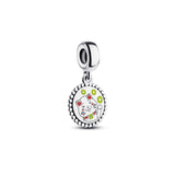 S925 Sterling Silver Lucky Cat Pendant Smiley Beads DIY Bracelet Jewelry
