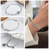 925 Sterling Silver Women's Hand Bracelets Various Styles Personalized Gift