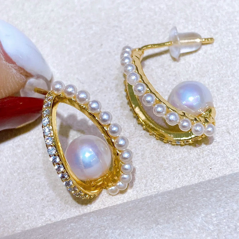 7-8mm Freshwater Pearl Earrings for Women