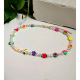Colorful Fruit Beaded Necklace Choker Chain Bohemian Jewelry