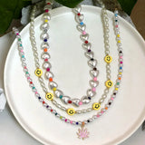 Colorful Fruit Beaded Necklace Choker Chain Bohemian Jewelry