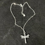 925 Silver Charm Bracelet Necklace Set