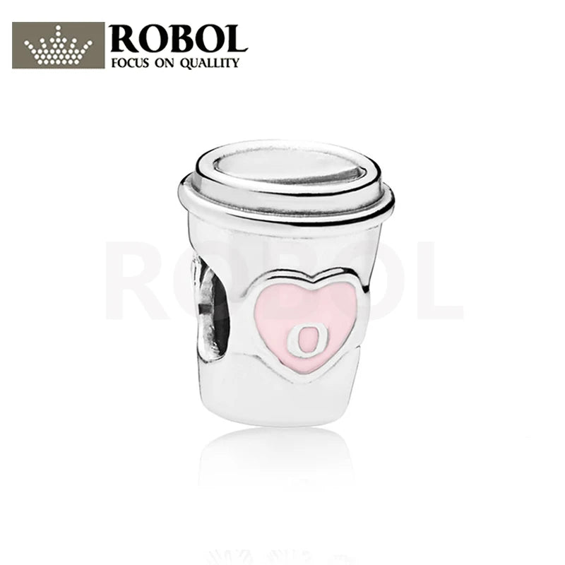 925 Sterling Silver Light Heart-shaped Beverage Cup Jewelry