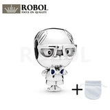 925 Silver Old Grandpa Model Bead Jewelry