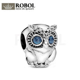 925 Sterling Silver Owl Charm Jewelry for Women