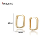 Square Shape Hoop Earrings For Women, High Copper Plated Jewelry