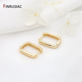Square Shape Hoop Earrings For Women, High Copper Plated Jewelry