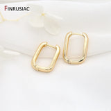 Square Shape Hoop Earrings For Women, High Copper Plated Jewelry