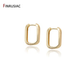 Square Shape Hoop Earrings For Women, High Copper Plated Jewelry
