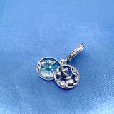 Christmas Rose Snowflake Charm Gift Belt Jewelry Making Charm