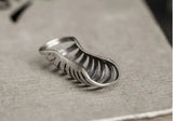 Silver Punk Rock Ear Cuffs 925 Sterling Silver Clip Earrings