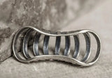 Silver Punk Rock Ear Cuffs 925 Sterling Silver Clip Earrings