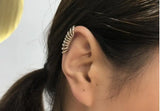 Silver Punk Rock Ear Cuffs 925 Sterling Silver Clip Earrings